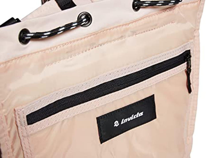 INVICTA Rucksack - URBAN X, Pink - Tablet-Tasche - Arbeit und Freizeit, Büro - ECO Material Stoff -