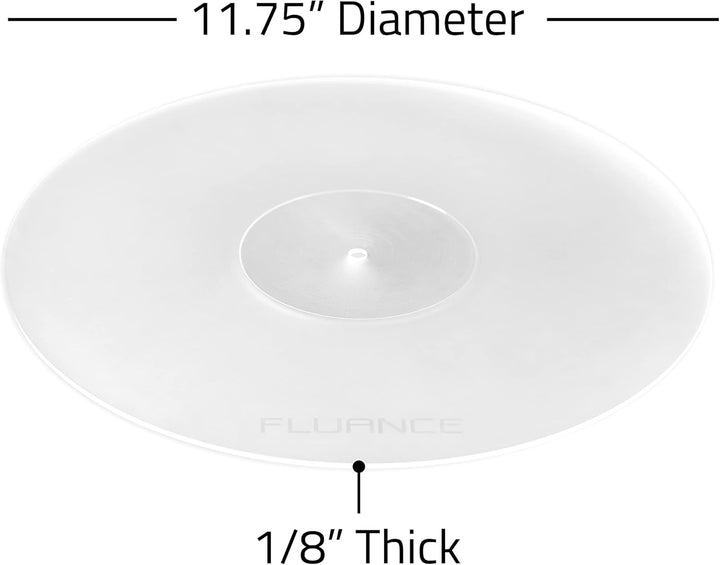 Fluance Acrylplatte für Plattenspieler – reduziert Vibrationen für verbesserte Klangklarheit für Sch