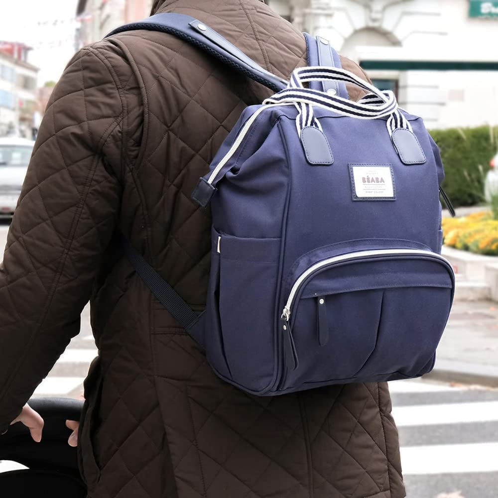 BÉABA - Wickelrucksack für Babys - Grosses Fassungsvermögen - Inklusive Wickelunterlage - Zahlreiche