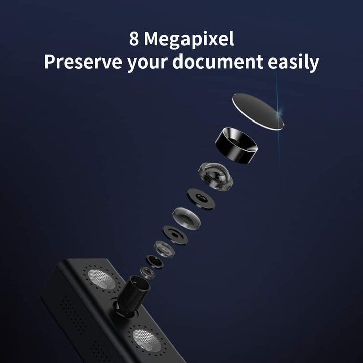 CZUR Shine 800 A3 Pro Dokumentenkamera, Tragbarer Dokumentenscanner mit Maximaler Grösse A3 Flachble