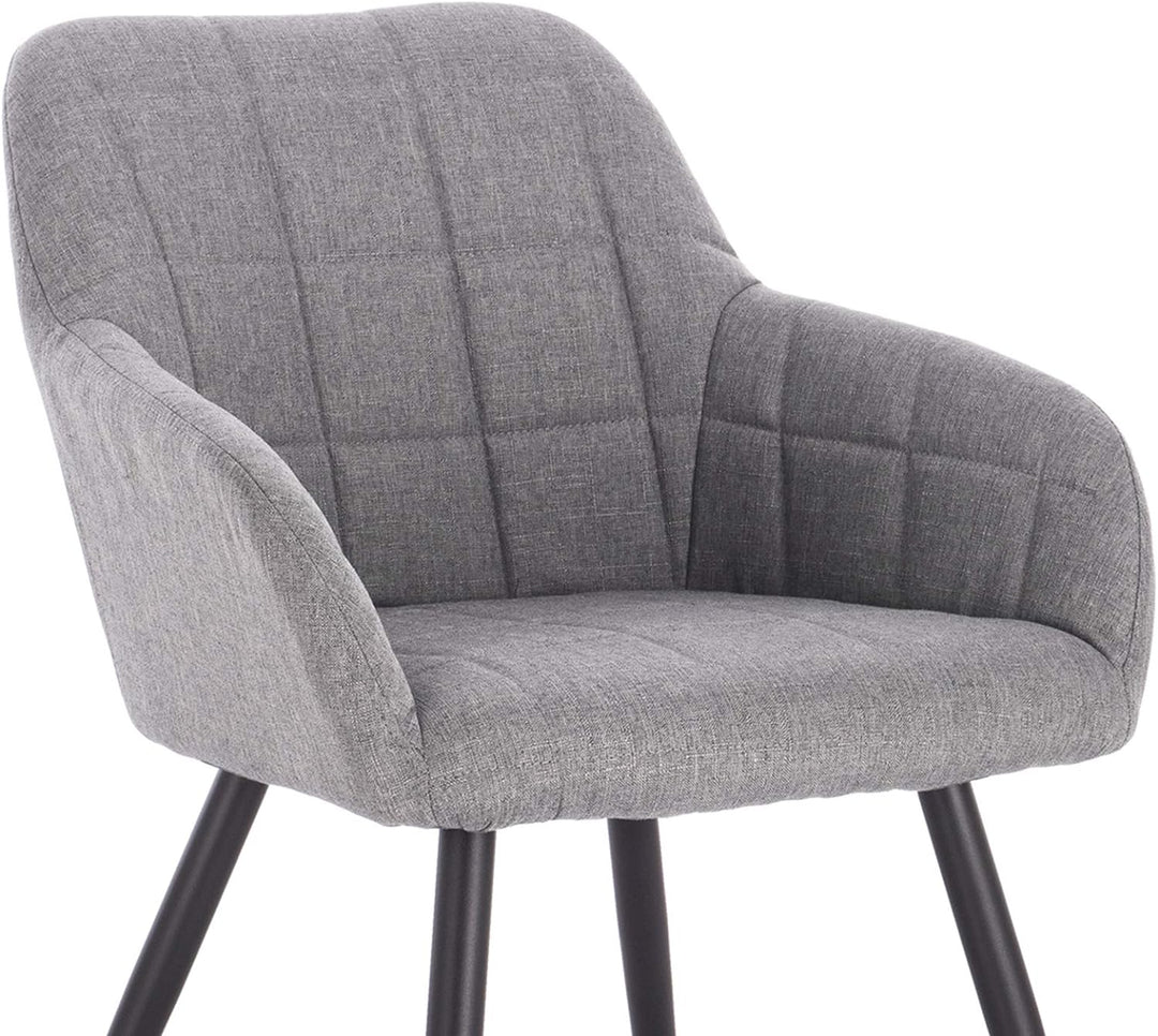 WOLTU 4 x Esszimmerstühle 4er Set Esszimmerstuhl Küchenstuhl Polsterstuhl Design Stuhl mit Armlehnen