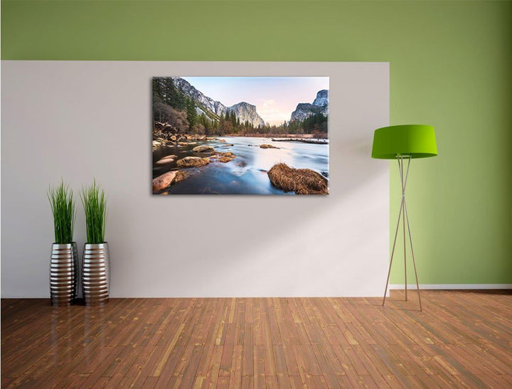 Pixxprint Yosemite National Park California, Format: 100x70 auf Leinwand, 100x70
