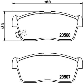 Brembo P 79 020 Bremsbelagsatz, Scheibenbremse - (4-teilig)