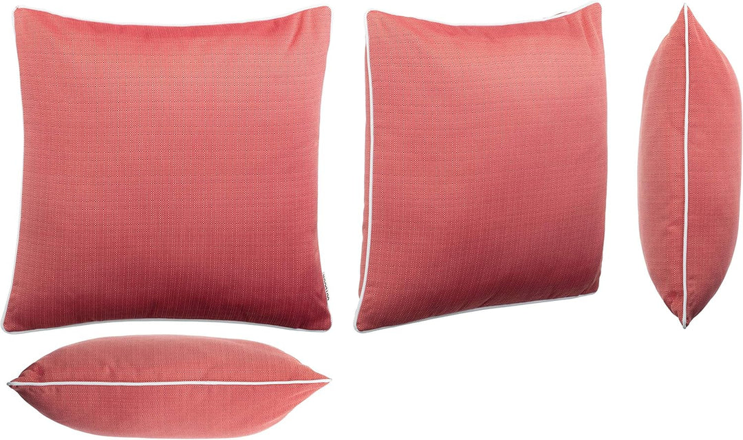 Brandsseller Outdoor Garten Kissen Dekokissen Leinenoptik strukturiert Schmutz- und Wasserabweisend