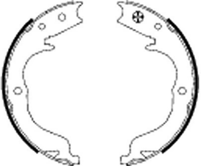 HELLA PAGID 8DA 355 050-041 Bremsbackensatz, Feststellbremse - H1683 - für u.a. CITROEN / MITSUBISHI