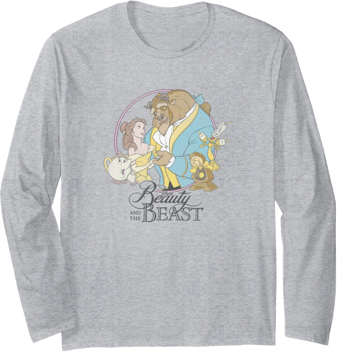 Disney Beauty And The Beast Classic Group Shot Langarmshirt