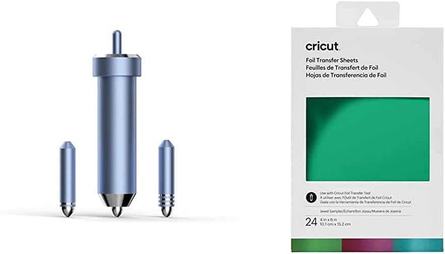 Cricut 2008727 Folientransfersatz, Explore Maker Maschinen, 3 tips-fine, medium & bold & 2008715, Ju