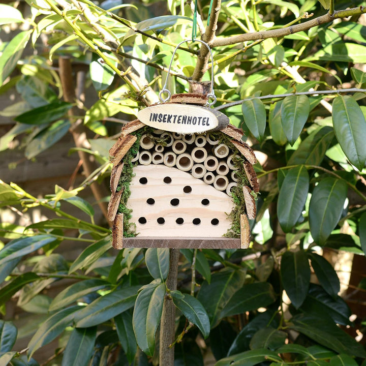 Gardigo Insektenhotel für Bienen und Marienkäfer aus Holz | Nistkasten zum Aufhängen für Garten und