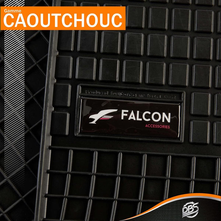 DBS Gummifussmatte Auto - nach Mass- Autofussmatten - 4-teilig - hochwertiger Gummi - geruchslos - A