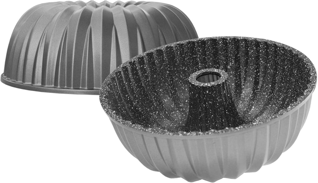 STONELINE® Gugelhupf Backform, 24,5 cm, Aluguss, Antihaftbeschichtung mit echten Steinpartikeln, Kuc