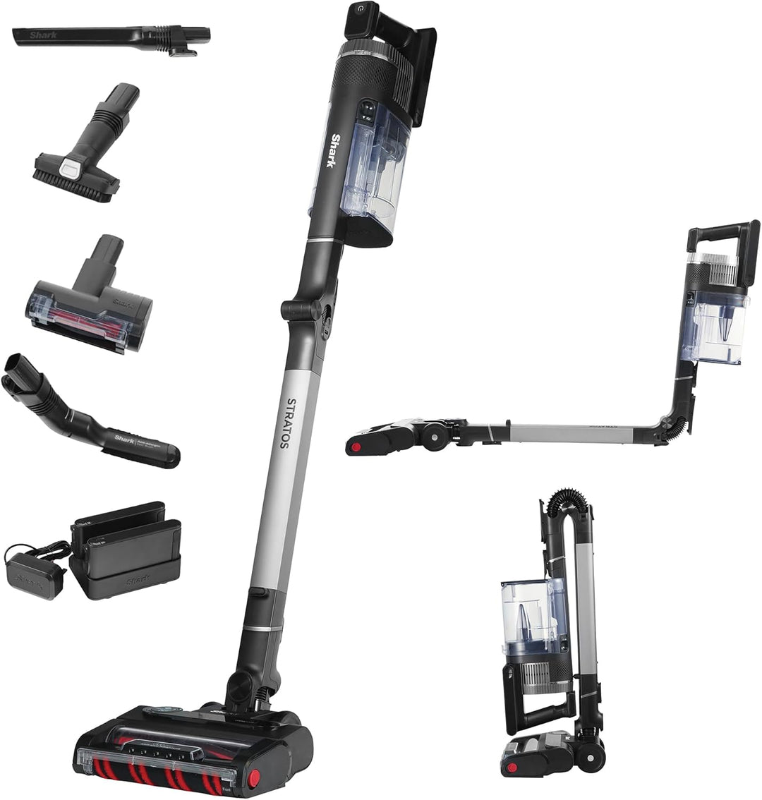 Shark Stratos kabelloser Akku-Staubsauger, PowerFins Plus, 120 Min Laufzeit, Anti-Hair-Wrap- & Clean