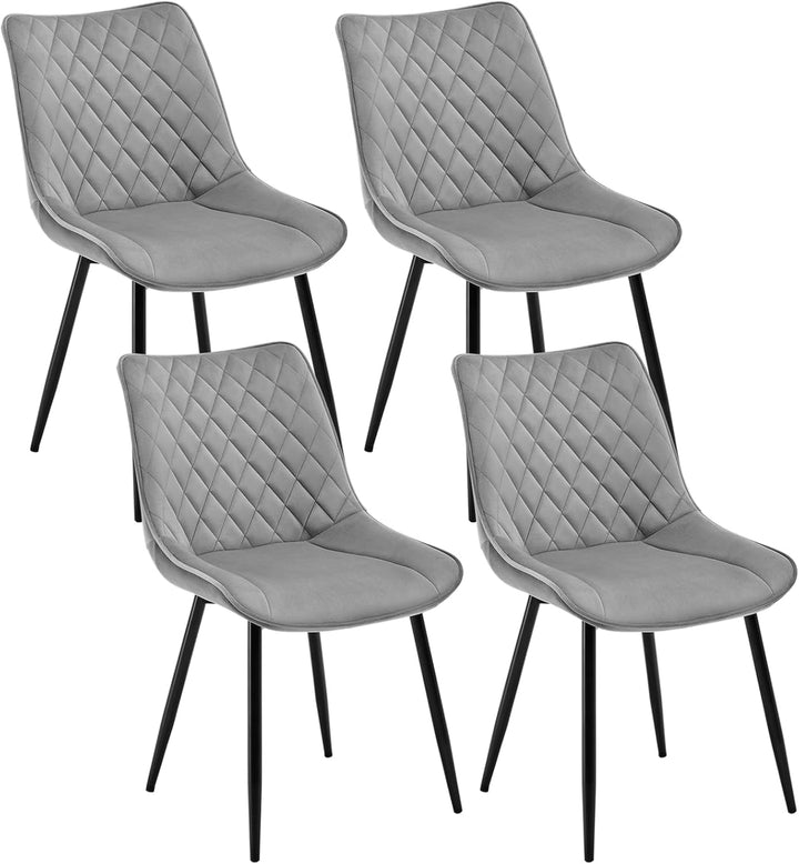 WOLTU 4 x Esszimmerstühle 4er Set Esszimmerstuhl Küchenstuhl Polsterstuhl Design Stuhl mit Rückenleh