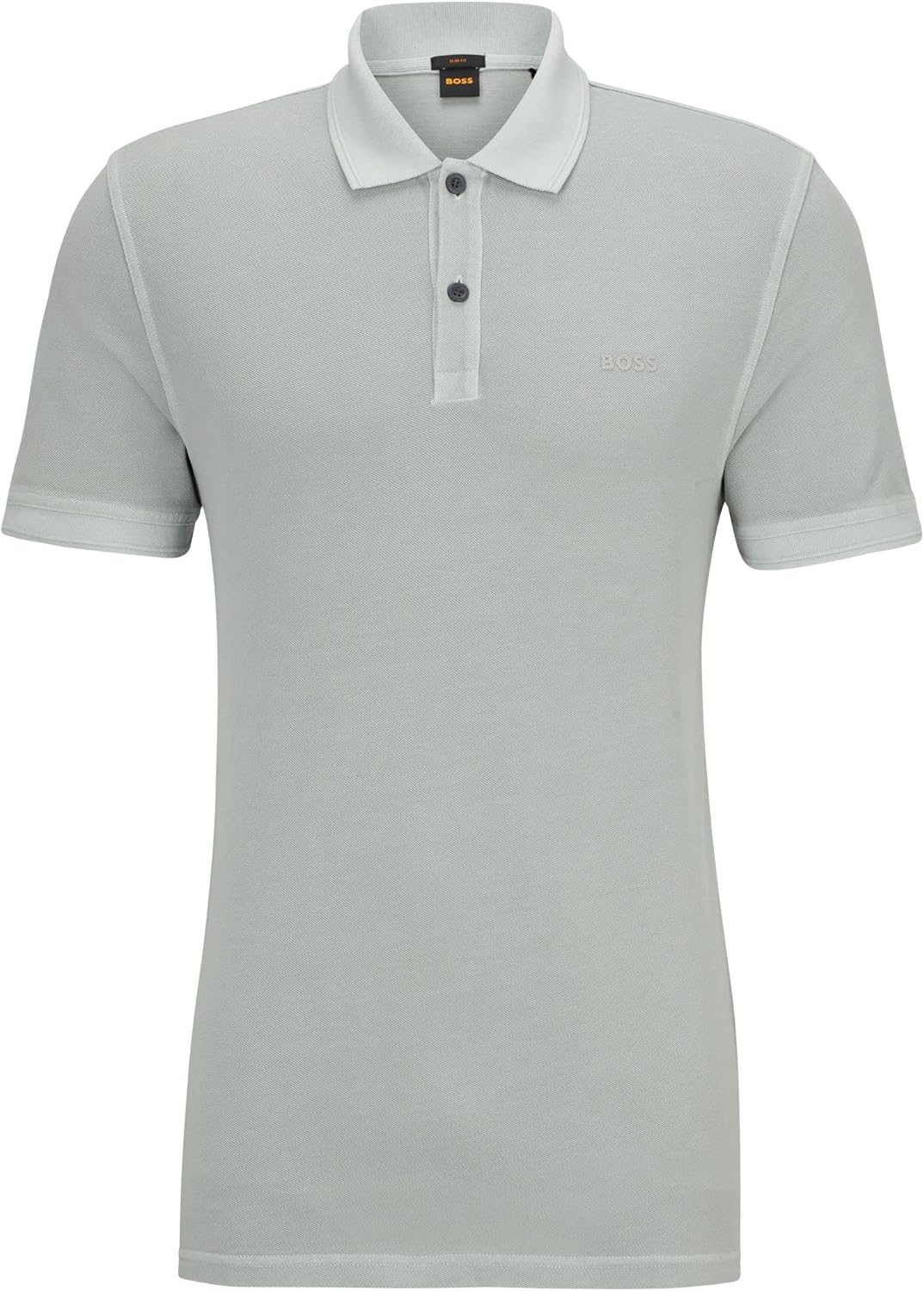 BOSS Herren Prime Slim-Fit Poloshirt aus Baumwoll-Piqué 4XL Silber, 4XL Silber