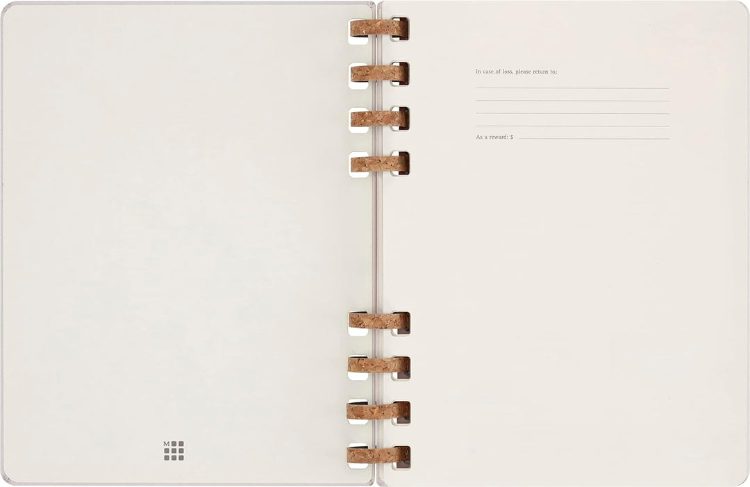 Moleskine Undatierter Monatsplaner, 12-Monats-Spiralplaner mit Festem Einband, Grösse: XL 20 x 25 cm