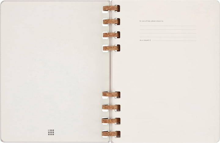 Moleskine Undatierter Monatsplaner, 12-Monats-Spiralplaner mit Festem Einband, Grösse: XL 20 x 25 cm