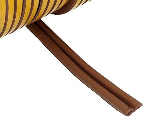 KOTARBAU Dichtungsband Für Türen Fenster D 12 x 10 mm 100 m Braun Türdichtung Dichtungsstreifen Fens