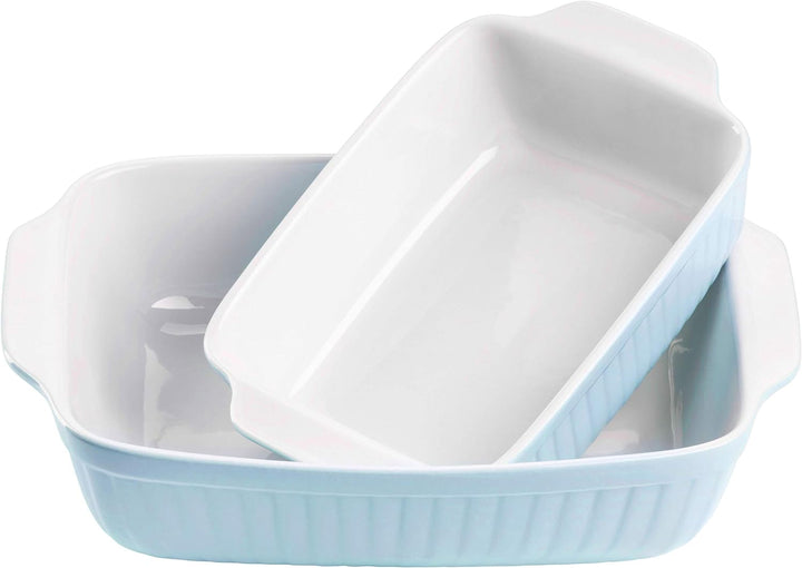MÄSER 931135 Serie Kitchen Time, Auflaufformen rechteckig im 2er Set, eckige Ofenformen, ideal auch