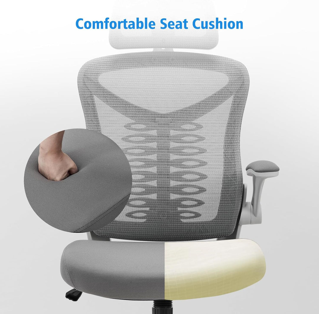 Bürostuhl Ergonomischer Computer-Verstellbarer Schreibtischstuhl, verstellbare Lendenwirbelstütze mi