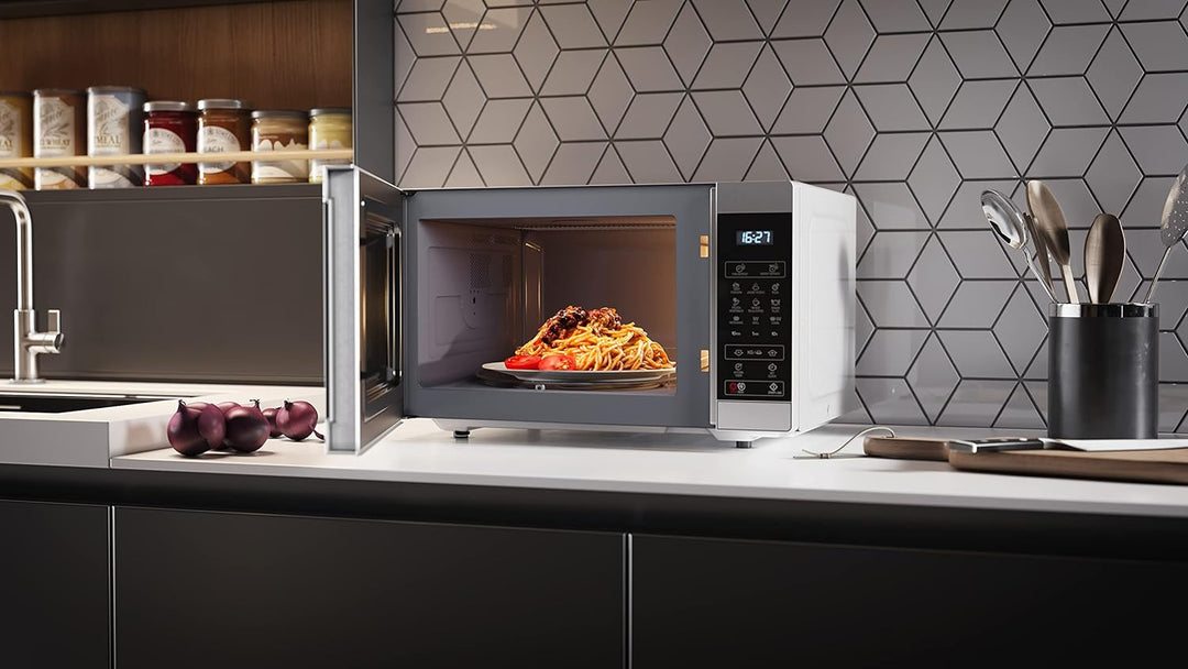 SHARP MS51EW Mikrowelle (Mikrowelle: 900W, 11 Leistungsstufen, Auftaufunktion, Abmessungen: 513x306x