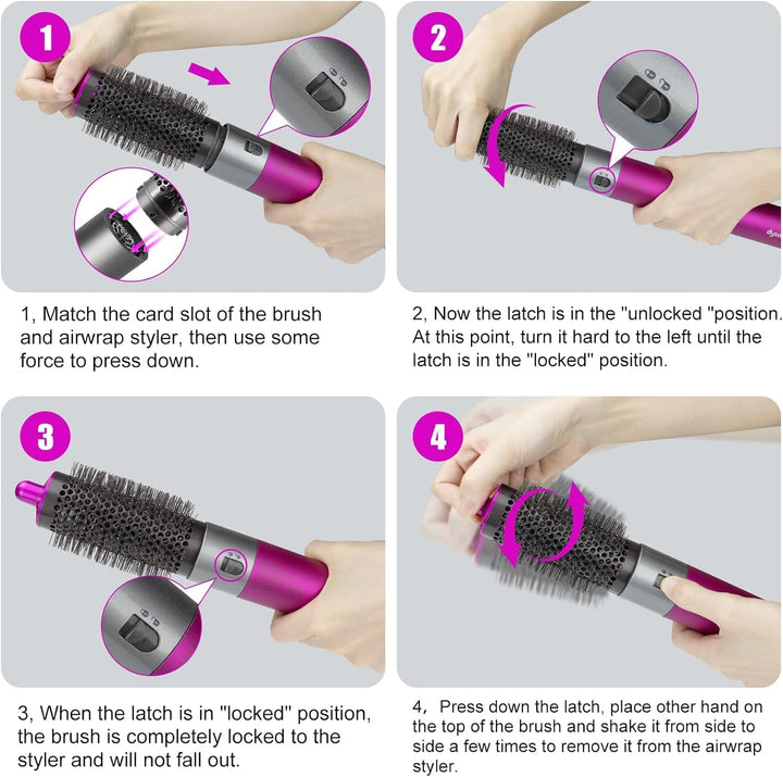 Runde Volumenbürste für Dyson für Airwrap HS01 Multi-Styler Teilenummer 969489-01 für Limp Flat Hair