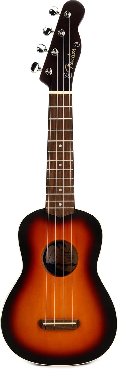 Fender Venice Soprano Ukulele, Walnut Fingerboard - 2 Color Sunburst 2-farbiger Sunburst Venice Sopr