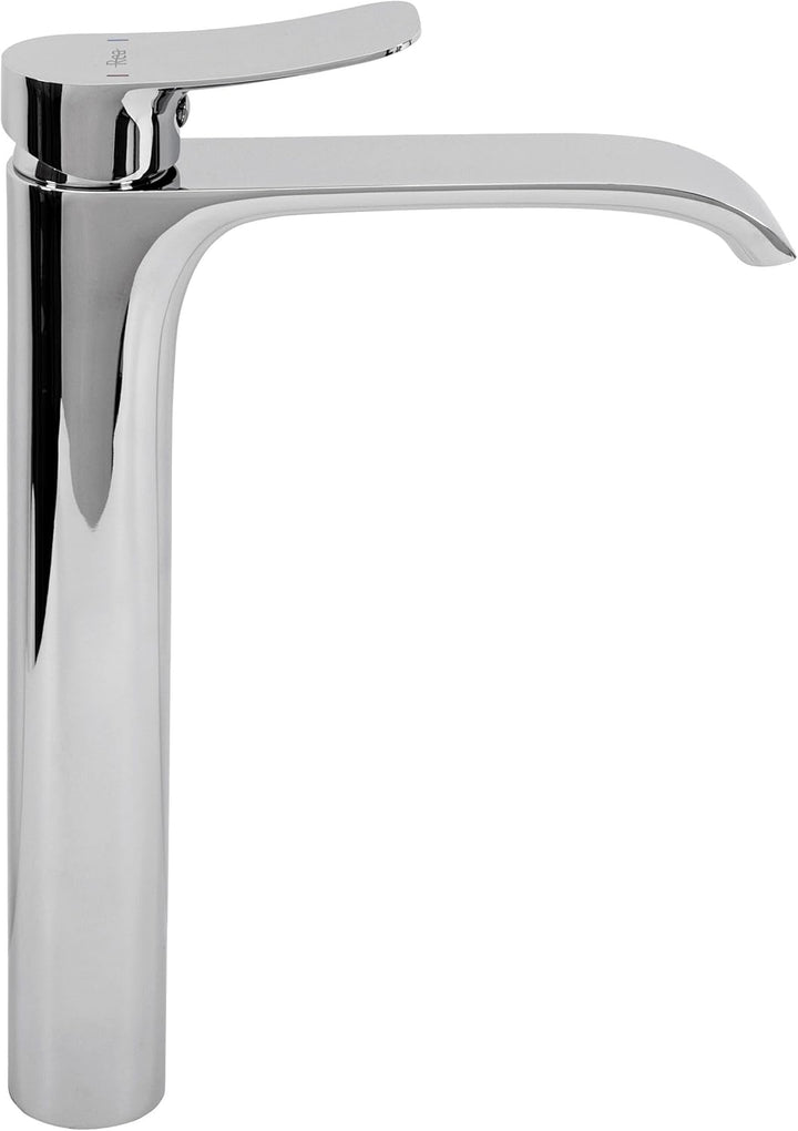 Rea Waschbecken-Wasserhahn, Dart, Chrom, hohes Messing, Badezimmer-Mischbatterie, Einhebelmischer, h