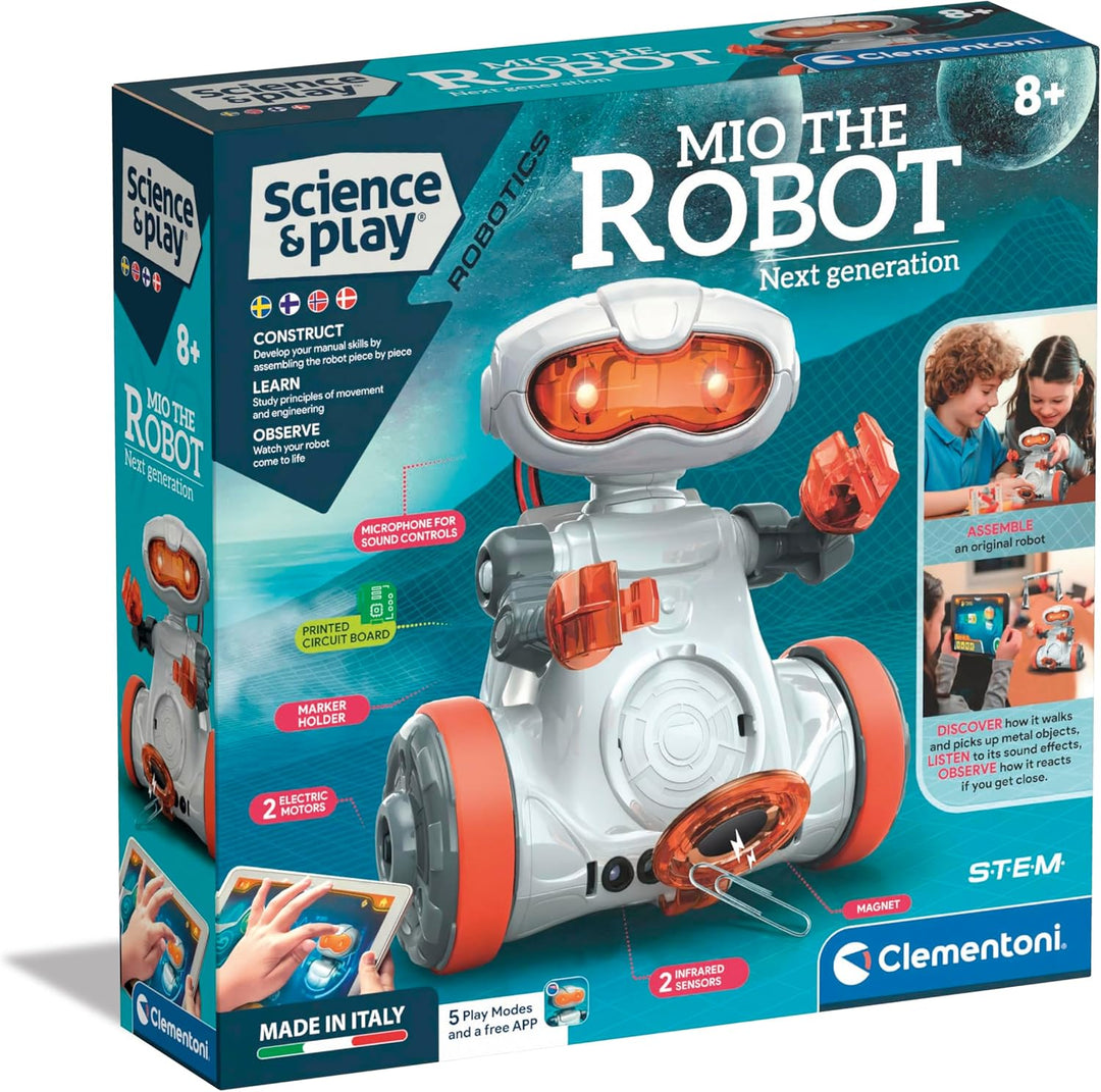 Clementoni - 78827 - Science & Play Robotics - Mio The Robot - Roboter Kinderprogrammierung, Auf Sch