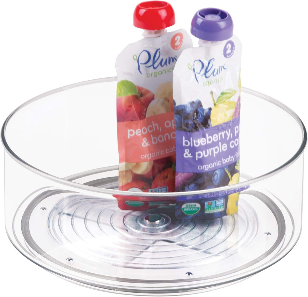 iDesign Cabinet/Kitchen Binz Drehteller, kleiner Schrank Organizer aus Kunststoff, durchsichtig, Son