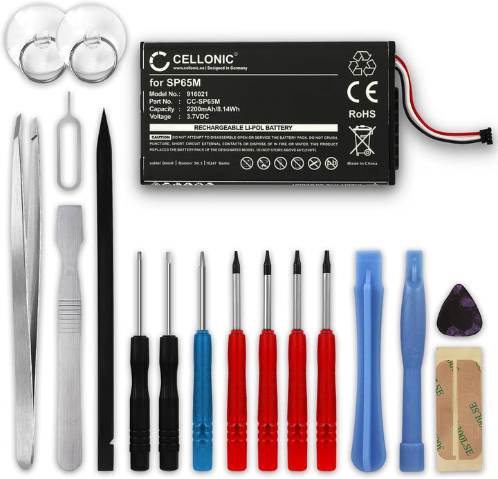 CELLONIC® Ersatz Akku SP65M kompatibel mit Sony PS Vita (PCH-1000 / PCH-1004) / PS Vita (PCH-1100 /