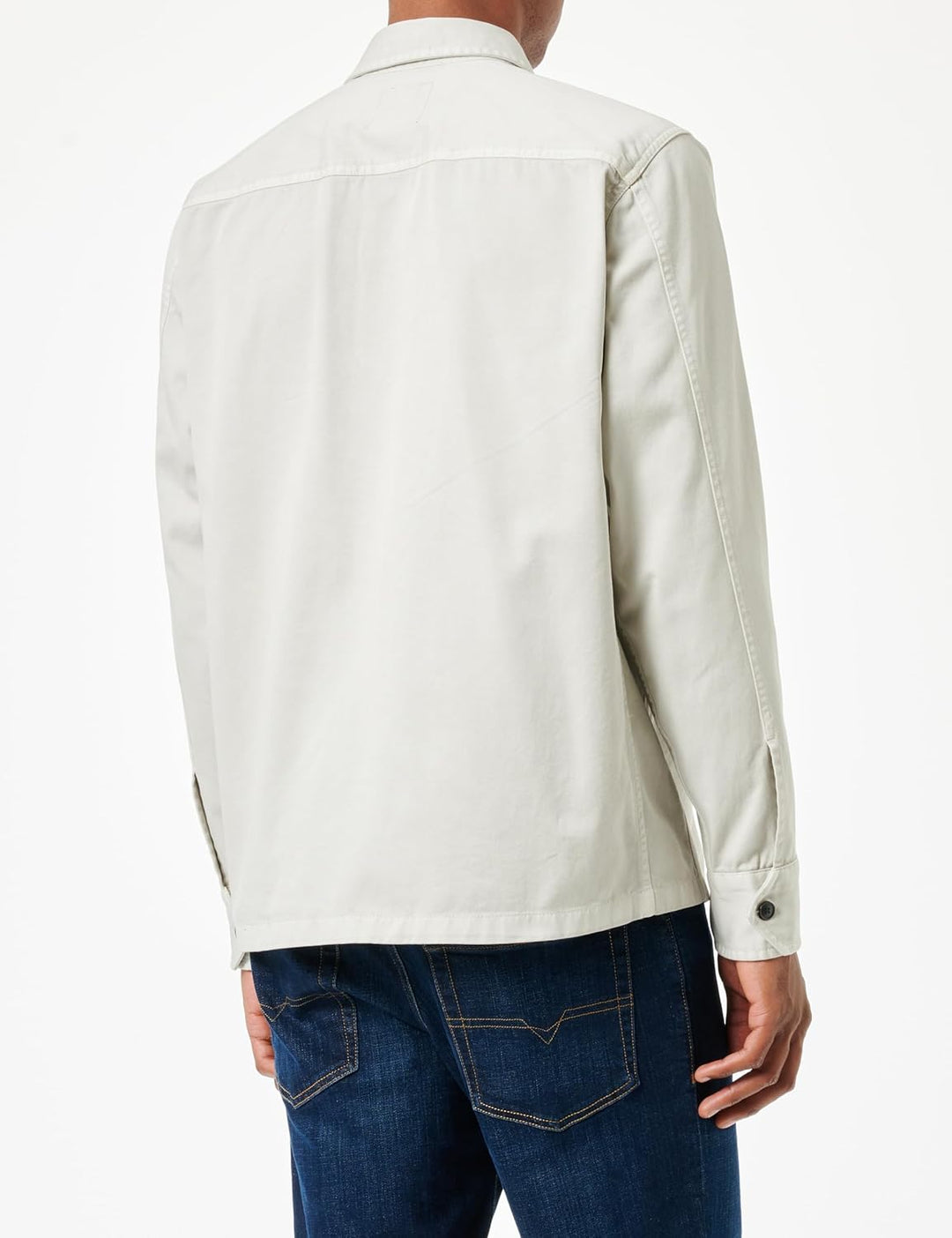 BOSS Herren Lovelock Oversized Overshirt aus Baumwoll-Twill M Light/Pastel Grey57, M Light/Pastel Gr