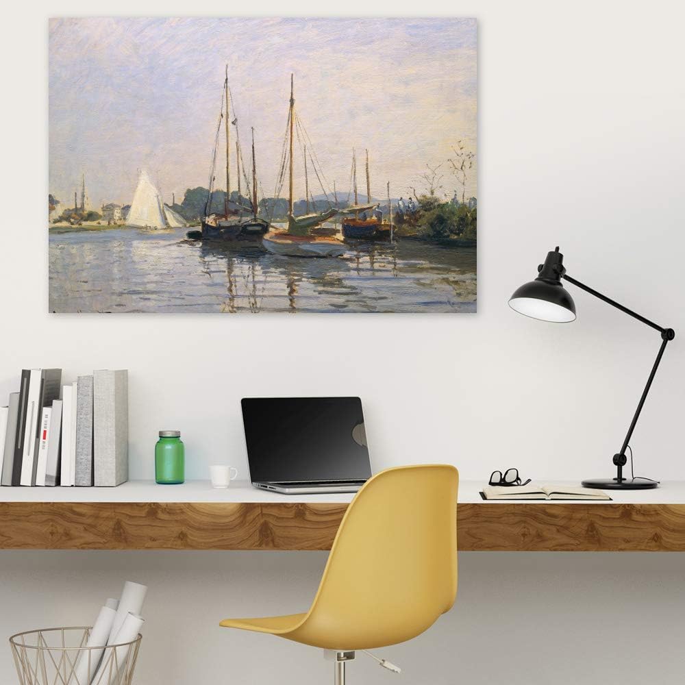 JUNIWORDS Poster, Claude Monet, Segelboote in Argenteuil, 85 x 60 cm, 85 x 60 cm