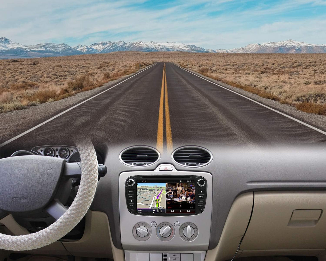 YUNTX Android 12 Autoradio für Mondeo/S-max/Focus/C-max/Connect/Galaxy-2 Din-[Integriertes Wireless