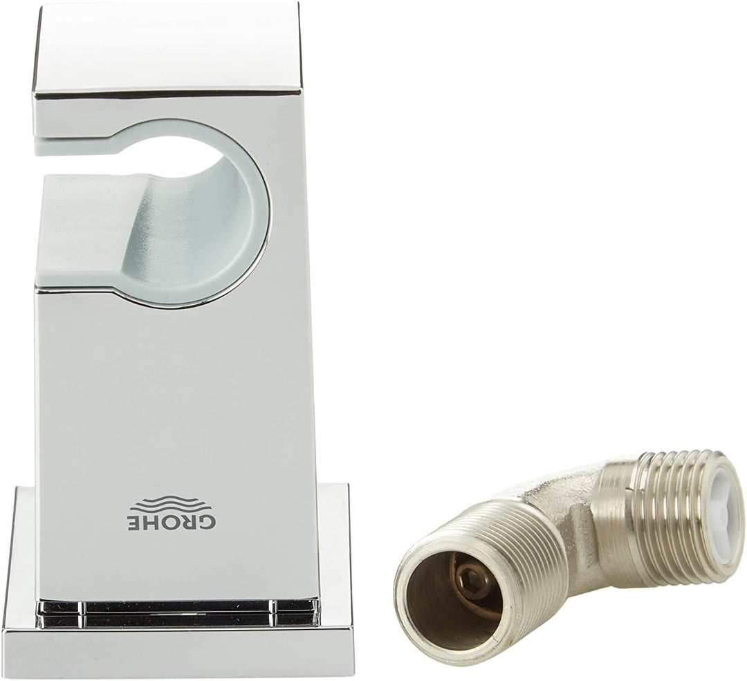 GROHE Euphoria Cube - Wandanschlussbogen (1/2", mit Wandbrausehalter, langlebige Oberfläche), chrom,
