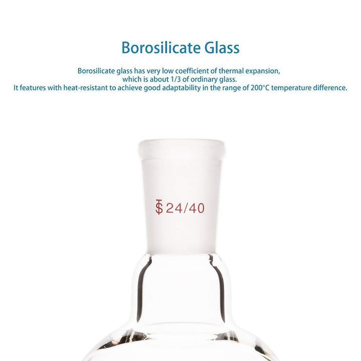 stonylab Rotationsverdampfer Bump Trap 24/40 äusseres oberes Gelenk, 24/40 Standard Konus inneres un