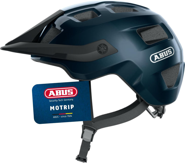 ABUS MTB-Helm MoTrip - robuster Fahrradhelm mit höhenverstellbarem Schirm für Mountainbiker - indivi