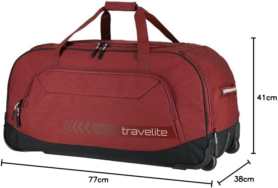 travelite Trolley Reisetasche Grösse XL, Gepäck Serie KICK OFF: Praktische Reisetasche mit Rollen fü