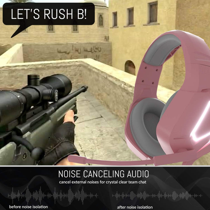 Gaming Headset für PC PS5, Playstation PS4, XBOX SERIES X | S, XBOX ONE, Nintendo Switch, Laptop & G