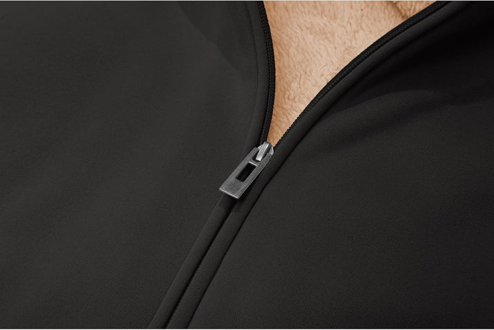 LLdress Sweatjacke Damen Fleecejacke mit Kapuze Hoodie für Frau Basic Kapuzenjacke mit Reissverschlu