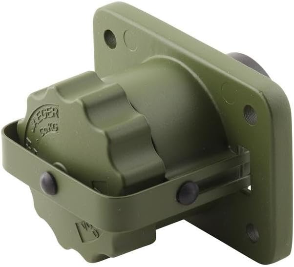 HELLA 8JB 001 935-031 Steckdose - Stecker: Crimpkontakt/Lötstiftkontakt - Aluminium - nato-oliv