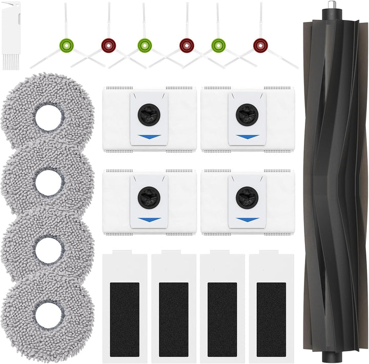 20 Stück Zubehör für Ecovacs Deebot T20 Omni / T20e Omni / T20 Max/ T20 Pro Saugroboter,1 Hauptbürst