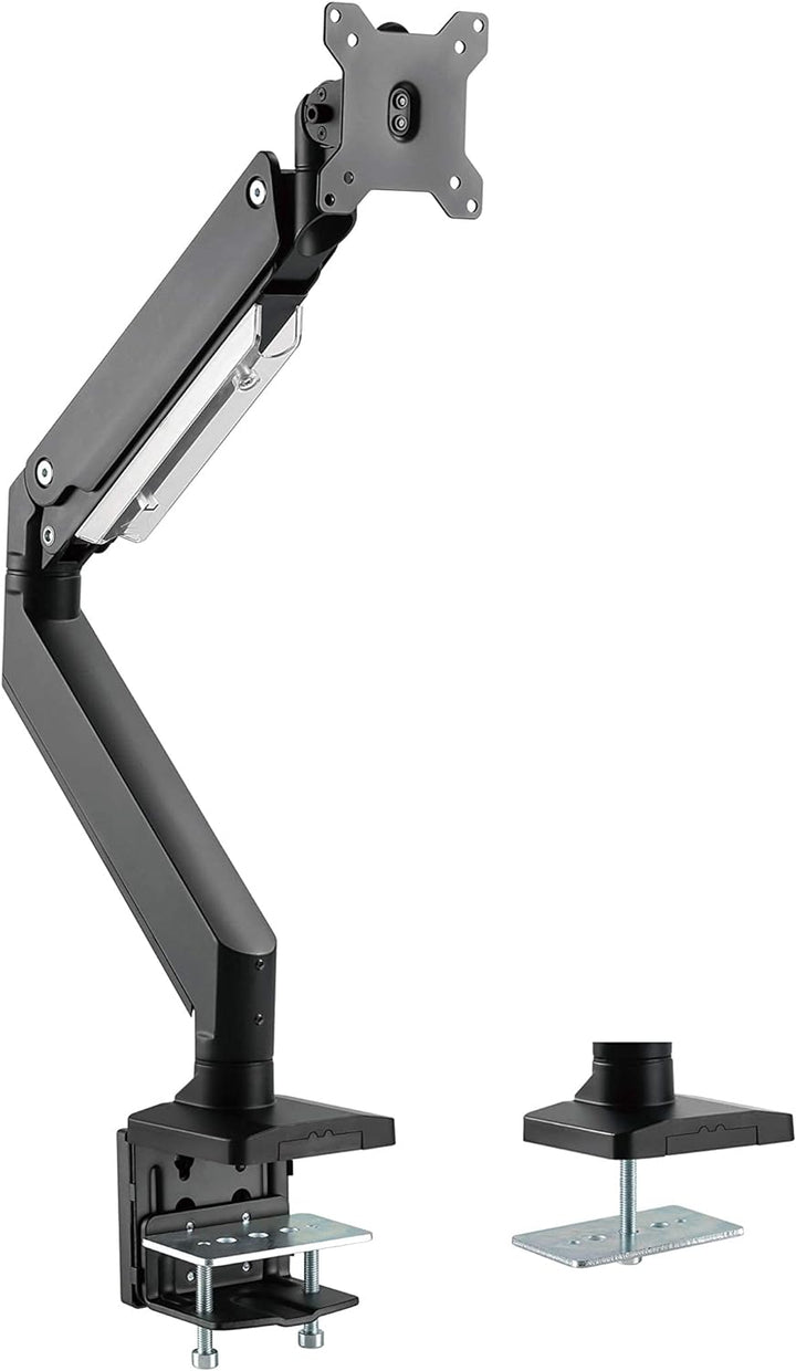 HALTERUNGSPROFI Monitor-Halterung Tischhalterung mit Gasdruckfeder Aluminium Extrastark bis 15kg LED
