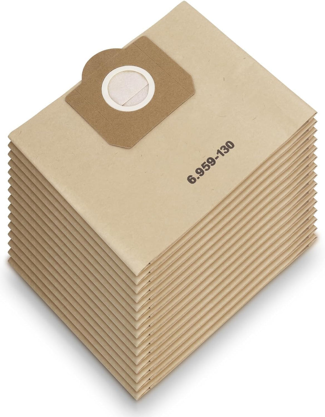 15 Stück Papierfilterbeutel für Kärcher 6.959-130.0, WD3 Staubsaugerbeutel Papier Filtertüten Beutel