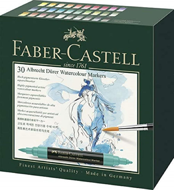Faber-Castell 160330 Aquarellmarker Albrecht Dürer mit Doppelspitze für flächigen und präzisen Farba
