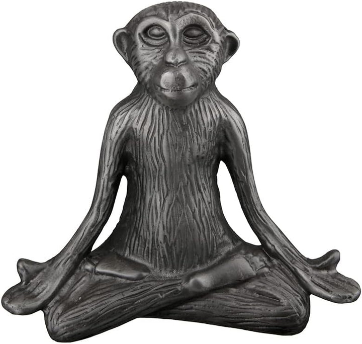 GILDE Deko Tierfigur Skulptur Yoga AFFE Monkey - Moderne Kunst und Dekoraion aus Kunstharz - Farbe: