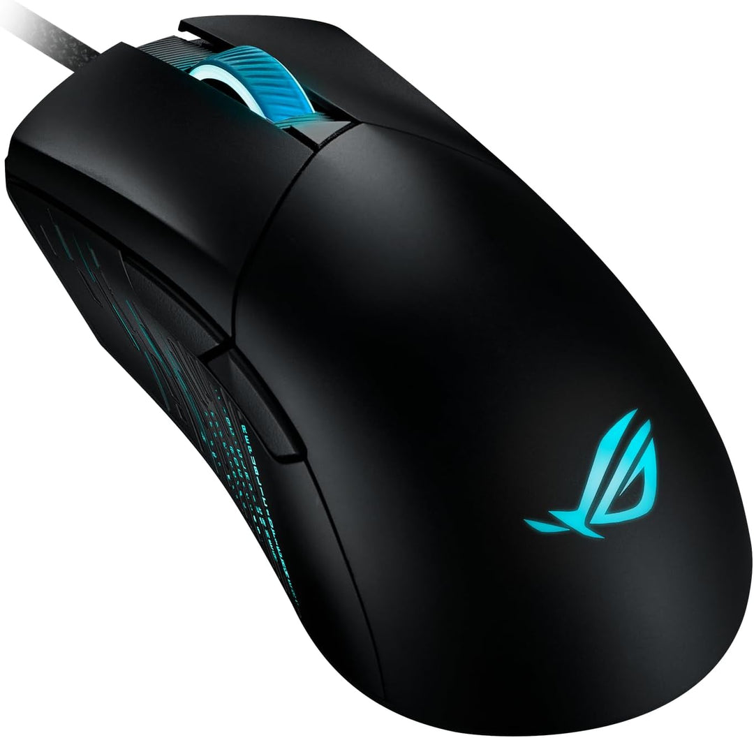 ASUS ROG Gladius III asymmetrische FPS-Gaming-Maus (19.000 DPI-Sensor (bis zu 26.000 DPI skalierbar)