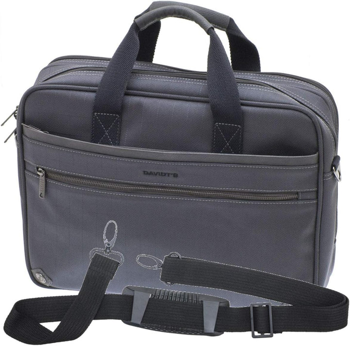 Akten Arbeits Umhänge Tasche 40 x30x11cm Gross Grau Anthrazit Davidts Bowatex