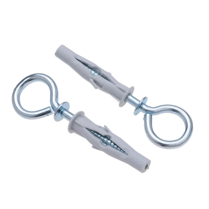 6/3.5X64 Ösenschrauben mit Dübel, Ringschrauben mit Universaldübel, Holzgewinde Augenschraube mit Al