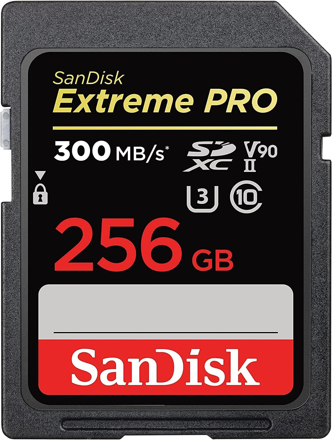 SanDisk Extreme PRO SDHC UHS-II Speicherkarte V90 256 GB (300 MB/s, 8K-, 4K- und Full-HD-Videoaufnah