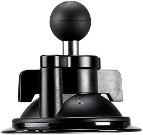 FANAUE Twist Lock Saugnapf Basis mit 1-Zoll-Kugel-Adapter kompatibel mit RAM Mount B Grösse Doppelso