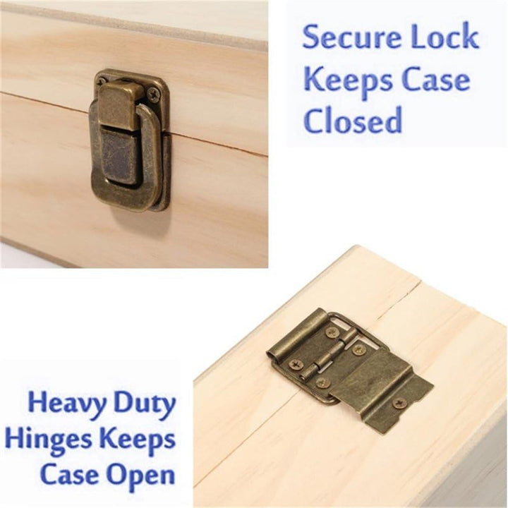 CHSEEA Ätherisches Öl Display Ständer Gestell Halter Organisator, 68 Löcher Holz Box Veranstalter Au